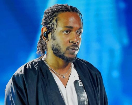 Black American Rapper Kendrick Lamar Paint By Numbers