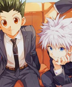 killua zoldyck and Gon Freecss paint by numbers