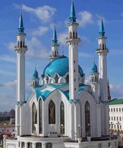kul Sharif Mosque Russia paint by numbers