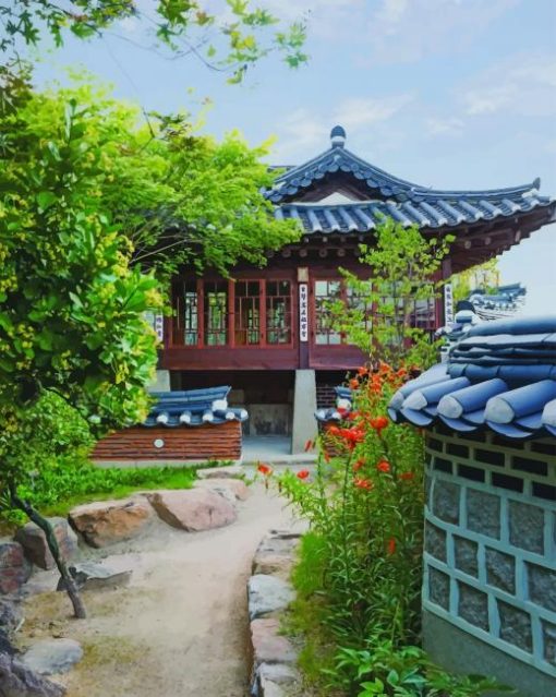 House of Baek Inje Korea paint by numbers