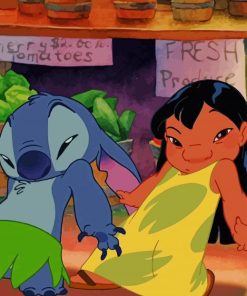 Lilo And Stitch Dancing paint by numbers