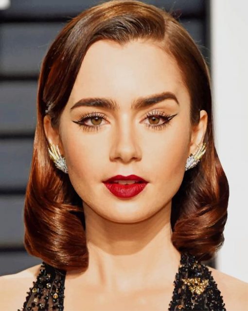Lily Collins Paint By Numbers