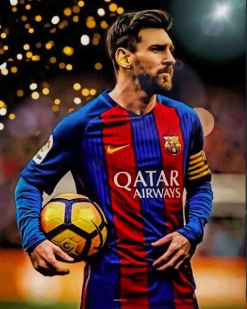 lionel messi paint by number