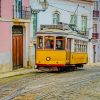 Lisbon Portugal Tram paint by numbers