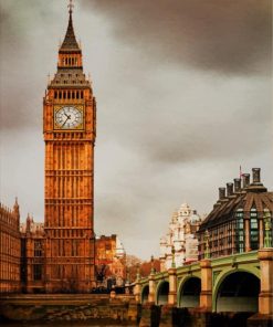 London Big Ben paint by numbers