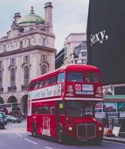 London's Classic Bus paint by numbers