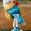 lovely Smurfette paint by numbers