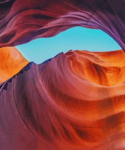 Lower Antelope Canyon Arizona paint by number