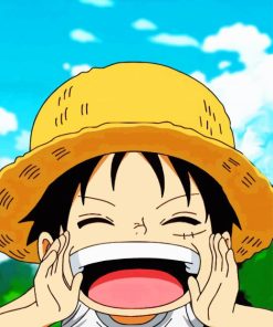 Luffy Screaming One Piece paint by numbers