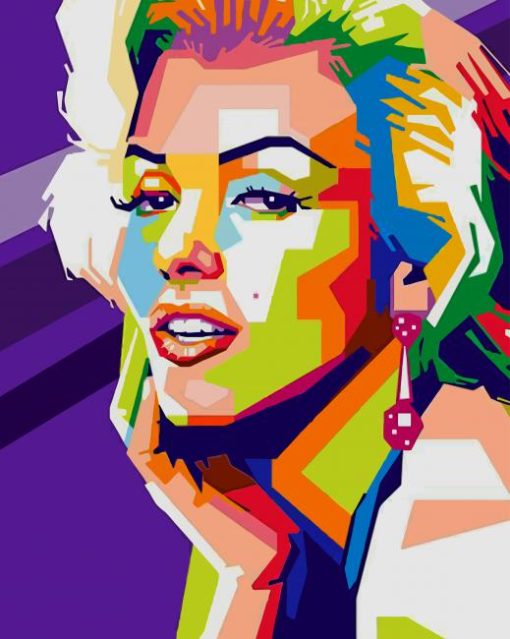 Marilyn Monroe Pop Art paint by numbers
