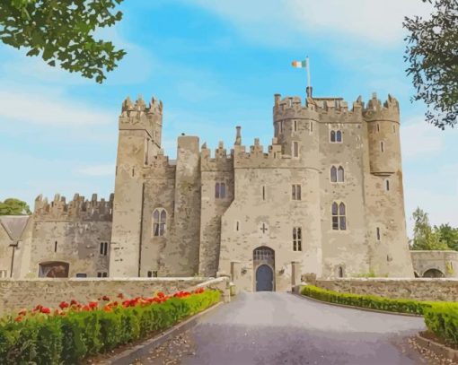 Medieval Castles in Ireland paint by numbers