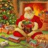 Merry Christmas Santa Claus paint by numbers