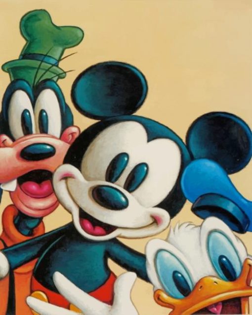 Mickey and Her Friends paint by numbers