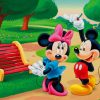 Mickey And Minnie In The Garden