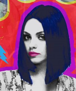 Mila Kunis The Spy Who Dumped Me paint by number
