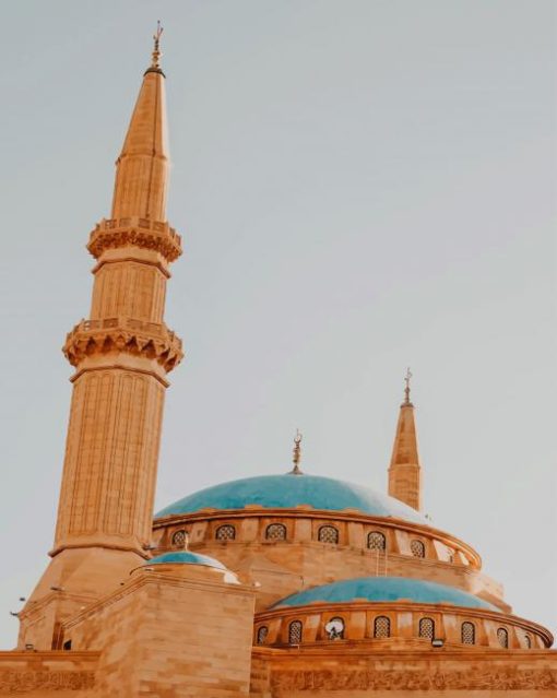 Mohammad Al Amin Mosque Beirut Lebanon paint by numbers