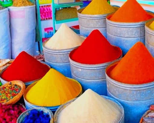 Moroccan Spices painting by numbers