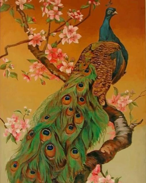 Most Beautiful Peacock paint by numbers