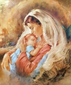Mother and Her Child paint by numbers