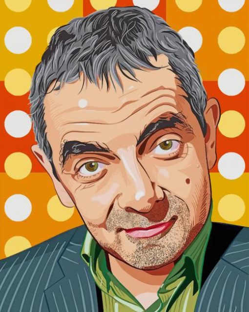 Mr Bean Actor paint by numbers