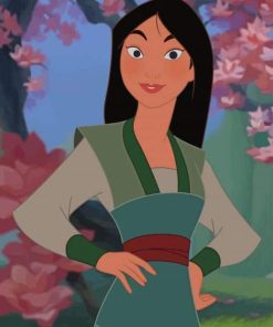 Mulan Disney paint by number