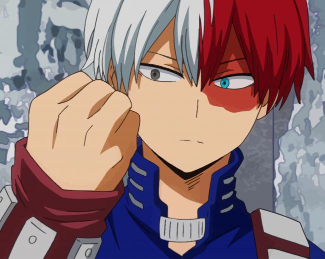 My Hero Academia Shoto Todoroki - NEW Paint By Number - Canvas Paint by ...