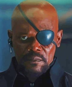 Nick Fury Eye Patch paint by Numbers