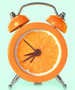 Orange Alarm Clock paint by numbers
