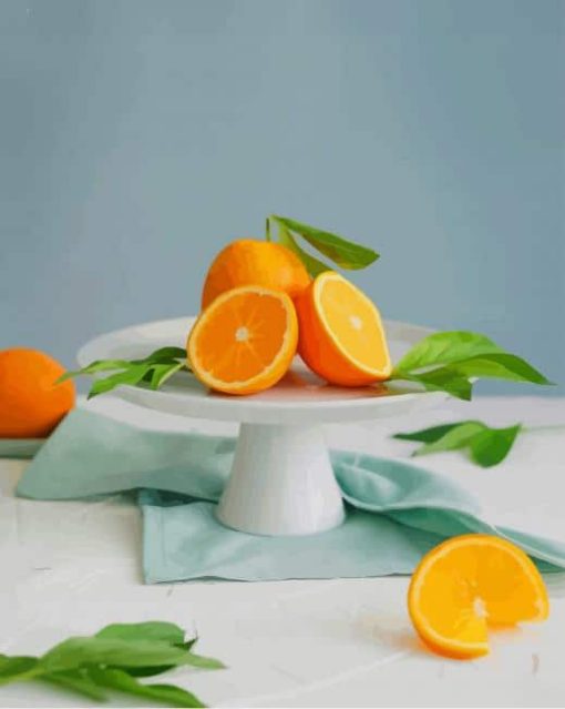 Orange Fruit paint by number