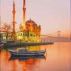 Ortakoy Mosque Sunset View paint by numbers