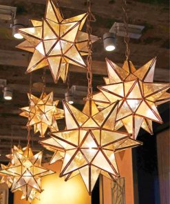 Out Door Star Pendant Light painting by numbers