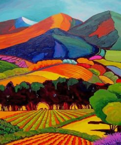 Landscape Painting Gene Brown paint by numbers