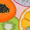 Pastel Aesthetic Fruit paint by numbers
