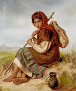 Peasant Girl paint by numbers
