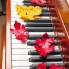 Piano And Autumn Leaves paint by numbers