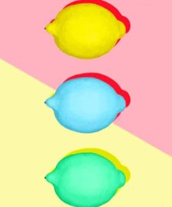 Pop Art Lemons Photography paint by numbers