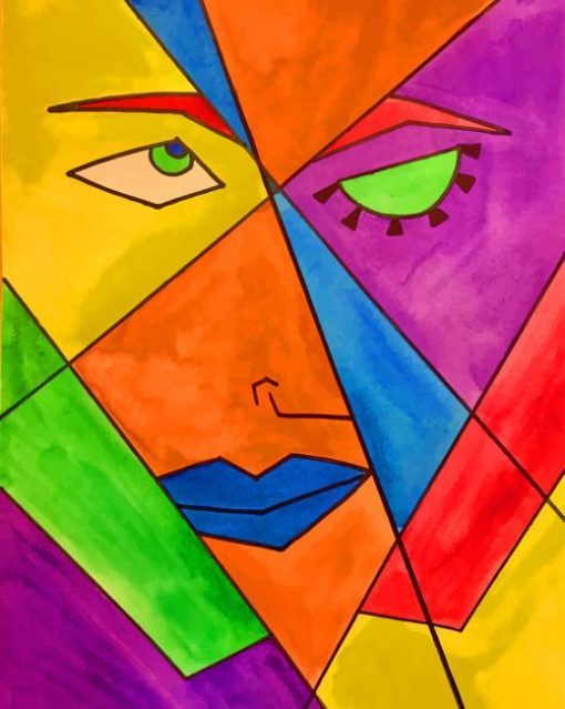 Portrait Picasso paint by numbers
