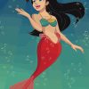 princess melody mermaid paint by numbers