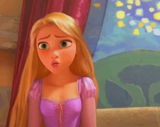 Rapunzel Princess Disney paint by numbers