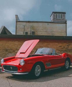 Red Old Ferari paint by numbers