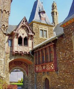 Reichsburg Cochem Germany paint by numbers