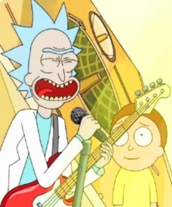 Rick And Morty Singing paint by numbers