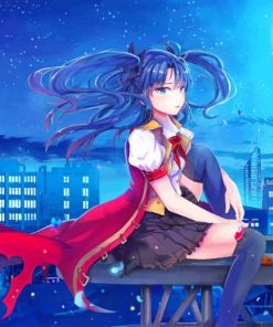 Rin Tohsaka Fate Stay Night paint by numbers