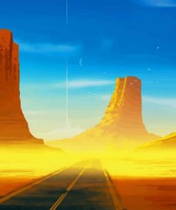 Road To Desert paint by number