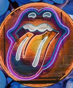 Rolling Stones Logo paint by numbers