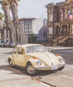 San Francisco VW Bug paint by numbers