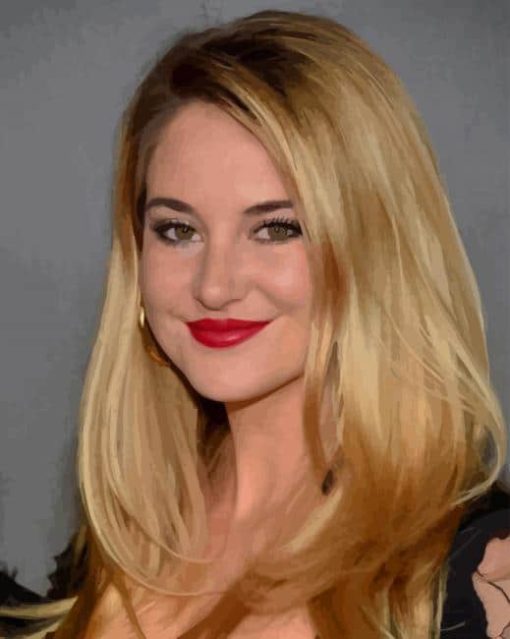 Shailene Woodley Actress paint by numbers