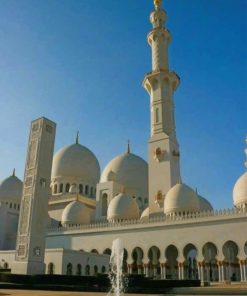 Sheikh Zayed Grand Mosque Abu Dhabi paint by numbers