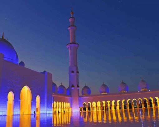 Sheikh Zayed Grand Mosque paint by number
