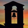 Silhouette Bell Sunset paint by numbers